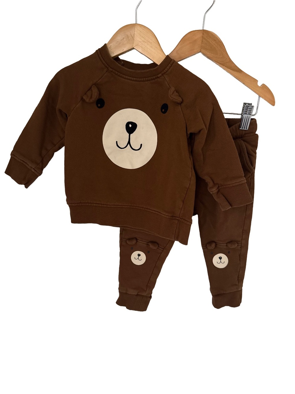 H&M Brown Bear Sweatpants & Joggers Set - Brown